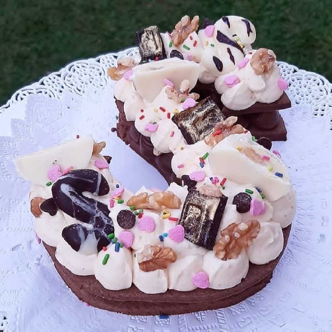 Torta de letra o número